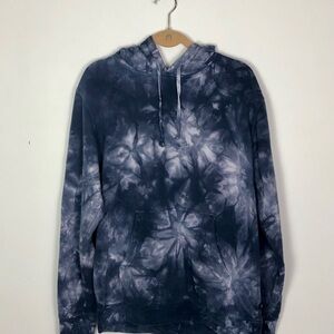 RSQ Men’s medium Tie-Dye Hoodie Blue Pullover